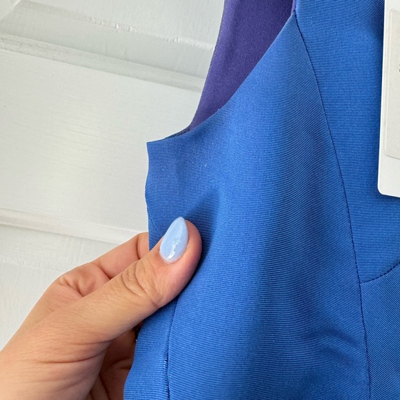 J Mendel Blue Silk Mini Dress - Picture 2 of 9